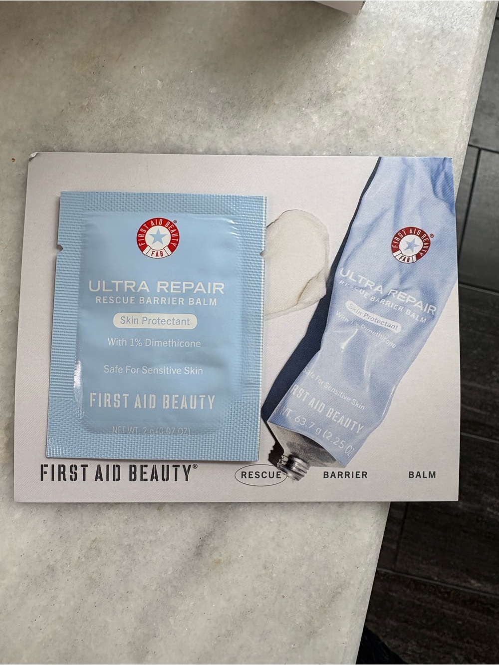 First Aid Beauty Ultra Repair Rescue Barrier Balm - Pale Blue Packaging